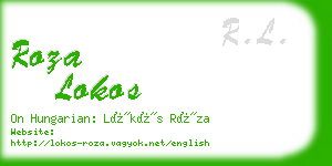 roza lokos business card